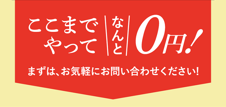 ここまでやってなんと0円!