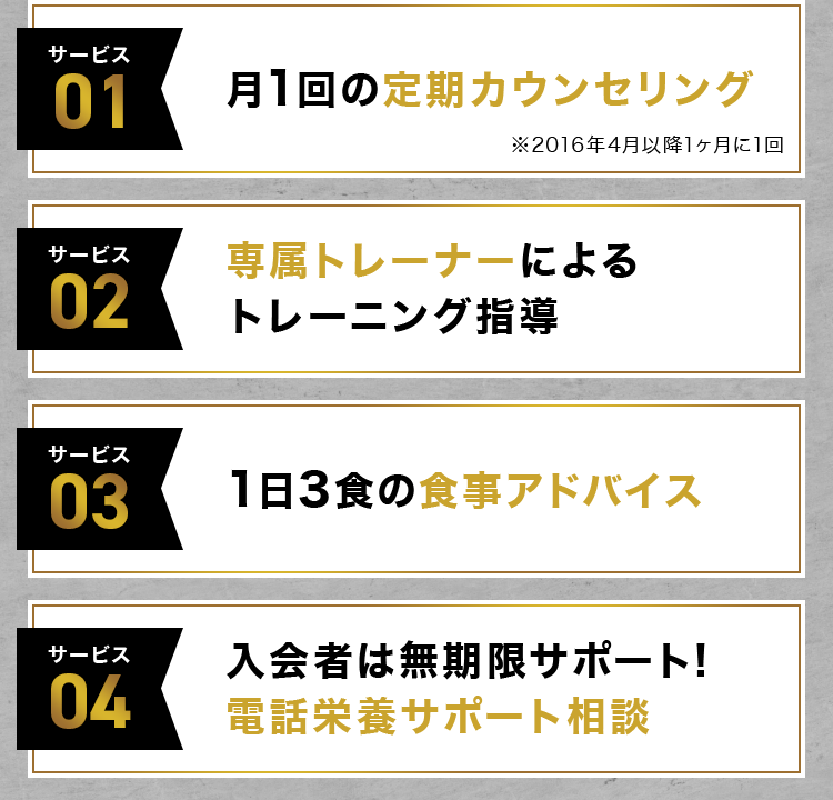 月1回の定期カウンセリング