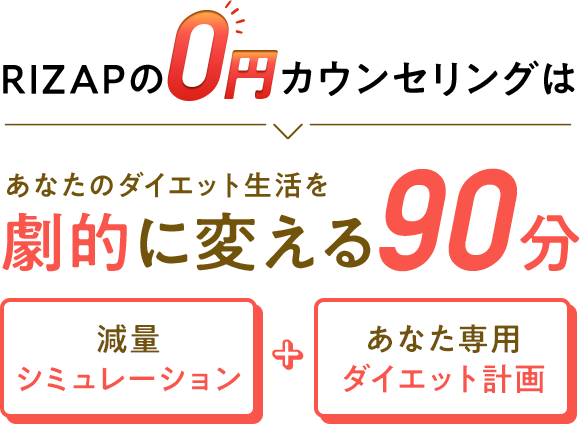 RIZAPの0円カウンセリング